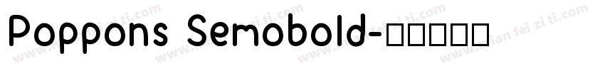 Poppons Semobold字体转换